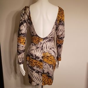 NWOT Fashion Nova Backless Snake Print Mini Dress